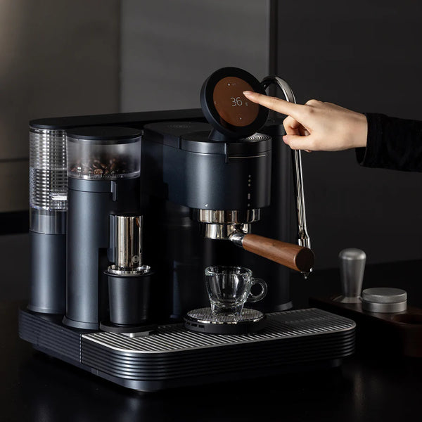 Espresso Machine with combined Grinder Black - Meraki