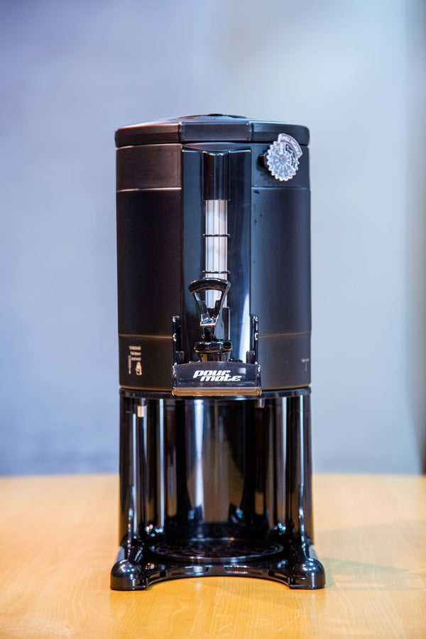 Ceramic Interior Double Wall Vacuum Beverage Dispenser 1Gallon - Pourmate