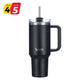 Large Travel Mug with Straw 40oz Jet Black - Brim