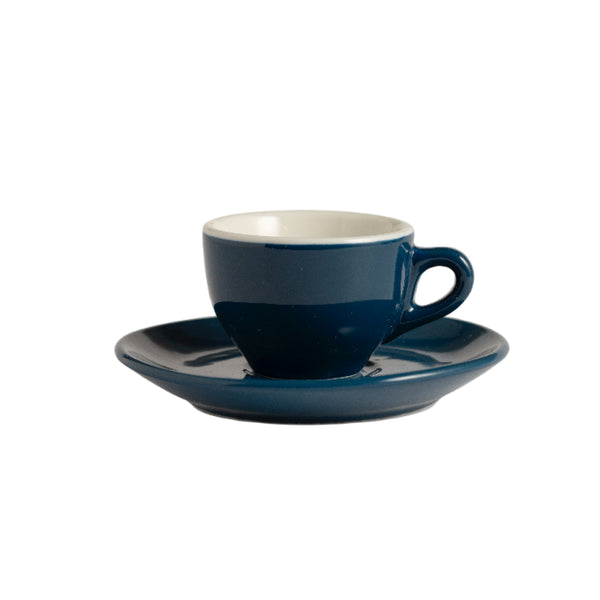 Perugia Porcelain Espresso Cup and Saucer Bi Color 65ml - IPA