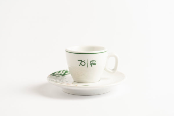 Settanta 70th Anniversary Porcelain Espresso Cup and Saucer 70ml - IPA