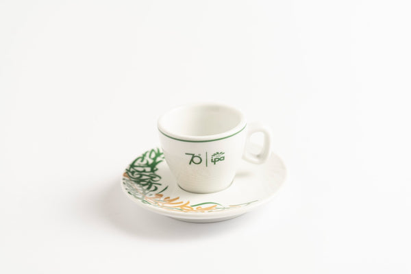 Settanta 70th Anniversary Porcelain Espresso Cup and Saucer 70ml - IPA