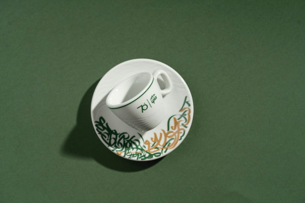 Settanta 70th Anniversary Porcelain Espresso Cup and Saucer 70ml - IPA