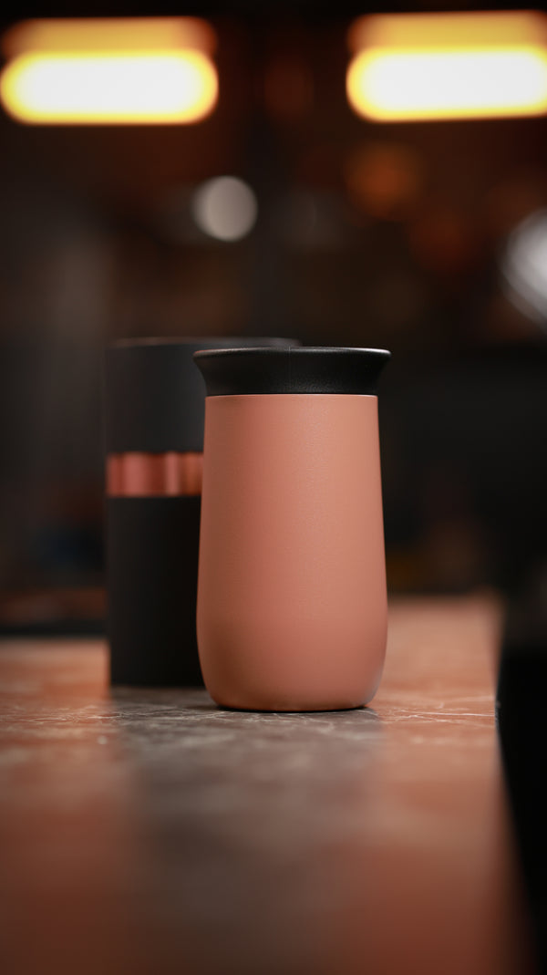 Amber 10oz Ceramic Interior Reusable Cup - Brim