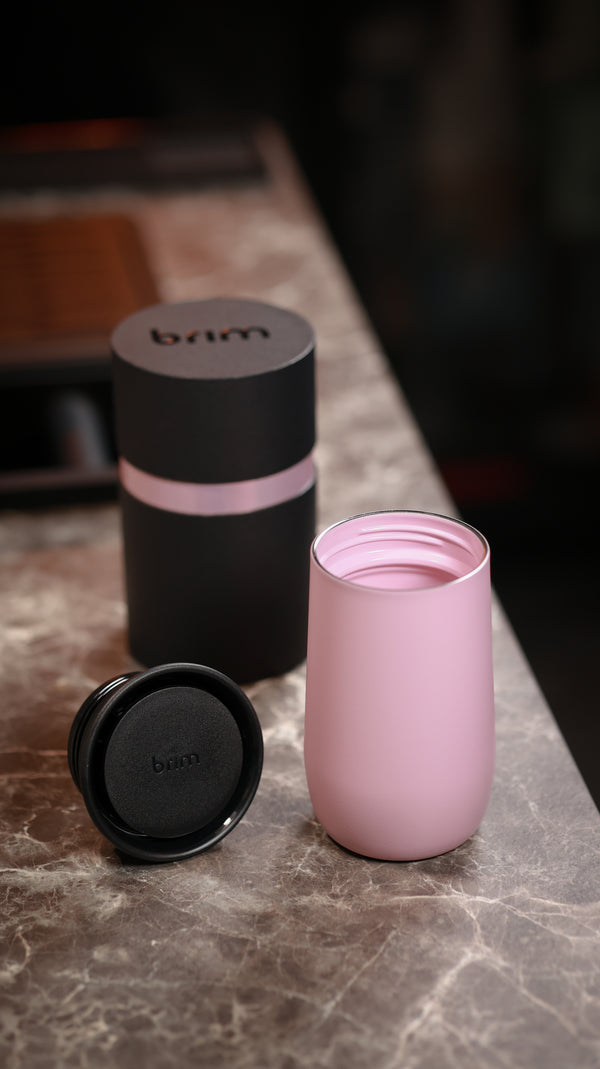 Blush 10oz Ceramic Interior Reusable Cup - Brim
