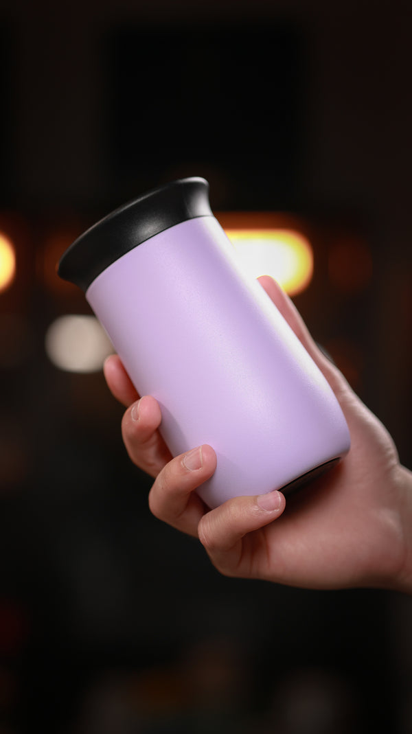 Lavender 10oz Ceramic Interior Reusable Cup - Brim