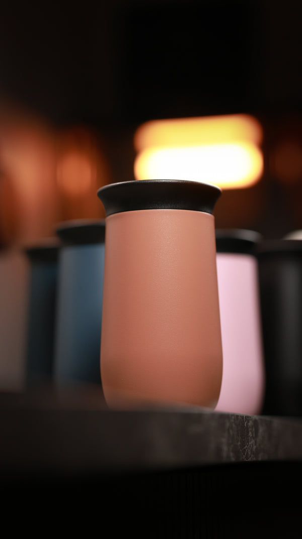 Amber 10oz Ceramic Interior Reusable Cup - Brim