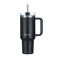 Large Travel Mug with Straw 40oz Jet Black - Brim