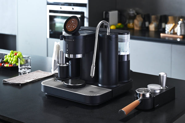 Espresso Machine with combined Grinder Black - Meraki