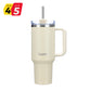 Large Travel Mug with Straw 40oz Ivory - Brim