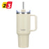 Large Travel Mug with Straw 40oz Ivory - Brim