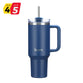Large Travel Mug with Straw 40oz Navy Blue - Brim