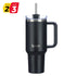 Large Travel Mug with Straw 40oz Jet Black - Brim