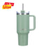 Large Travel Mug with Straw 40oz Pistachio Green - Brim