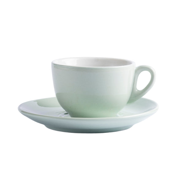 Perugia Porcelain Cappuccino Cup and Saucer Bi Color 210ml - IPA