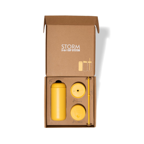 Carter Matte Yellow 16oz Reusable Cup - STORM