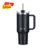 Large Travel Mug with Straw 40oz Jet Black - Brim