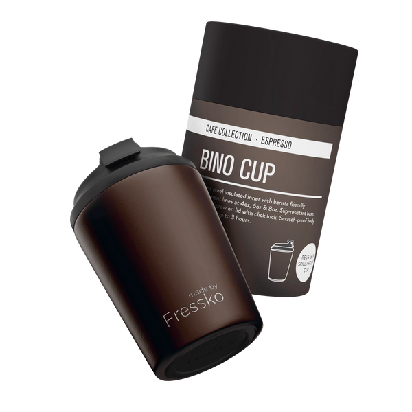 Espresso Ceramic Interior Reusable Cup - Fressko