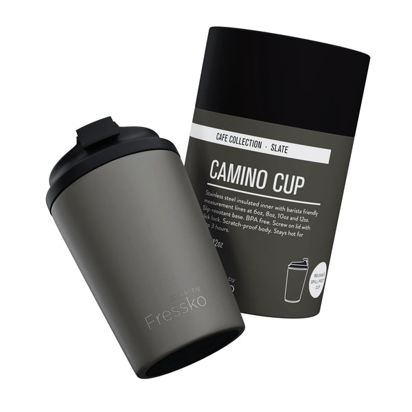 Slate Ceramic Interior Reusable Cup - Fressko