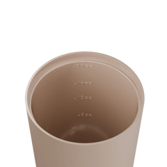 Oat Venti 20oz Ceramic Interior Reusable Cup with Titanium Straw - Fressko
