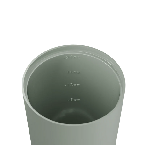 Sage Venti 20oz Ceramic Interior Reusable Cup with Titanium Straw - Fressko