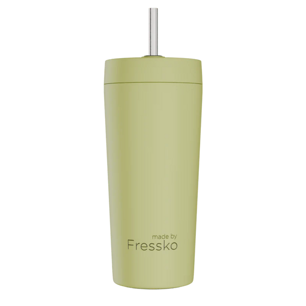 Sherbet Venti 20oz Ceramic Interior Reusable Cup with Titanium Straw - Fressko