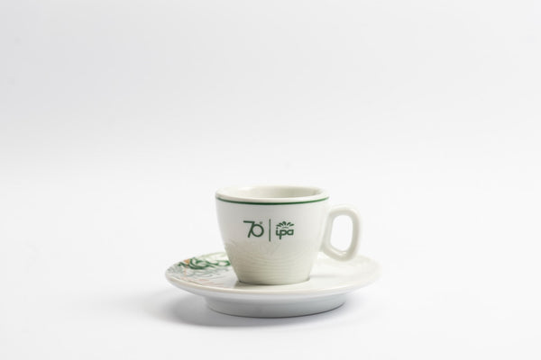 Settanta 70th Anniversary Porcelain Espresso Cup and Saucer 70ml - IPA