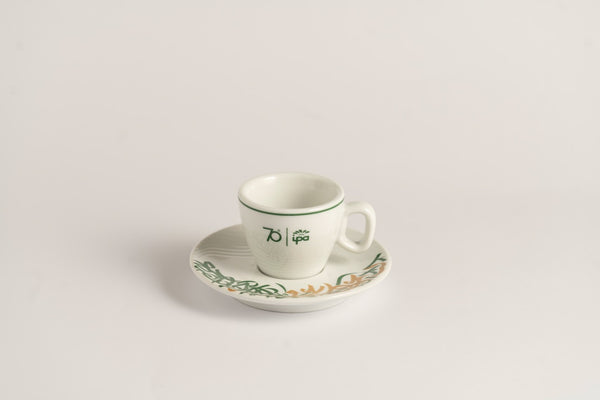 Settanta 70th Anniversary Porcelain Espresso Cup and Saucer 70ml - IPA