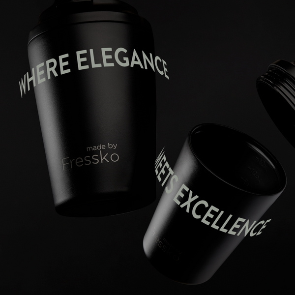 Coal Ceramic Interior Reusable Cup - Fressko