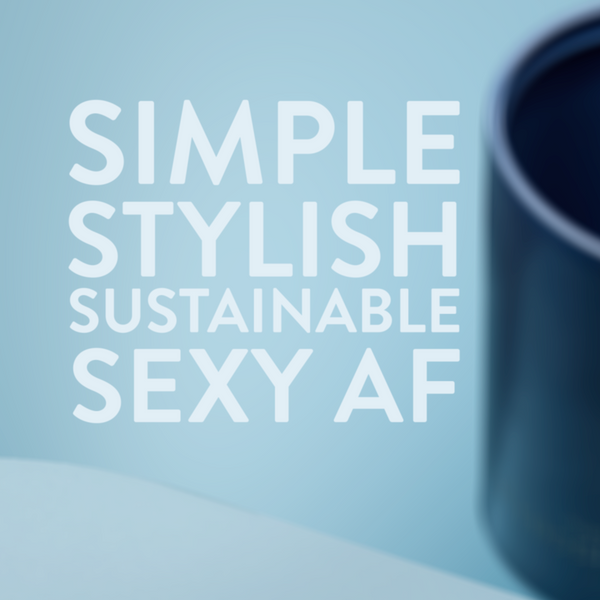 Denim Ceramic Interior Reusable Cup - Fressko