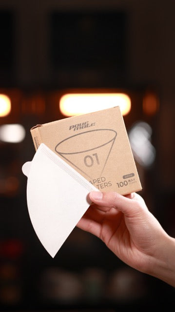 Cone Shape V60 Coffee Paper Filter 01 (100 Sheets) - Pourmate