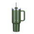 Large Travel Mug with Straw 40oz Forest Green - Brim