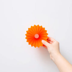 Orange Dripper Air S with Dripper Holder [Grain White x Black] - Origami