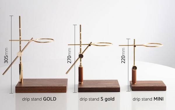 Line Dripstand S GOLD Full SET 01 - HOLZKLOTZ - Specialty Hub