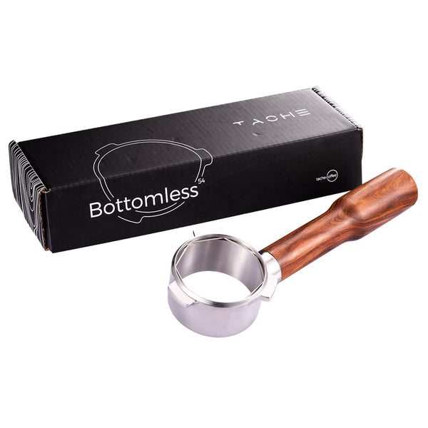 Wooden Bottomless Portafilter For Sage & Breville 54mm - Tache - Specialty Hub