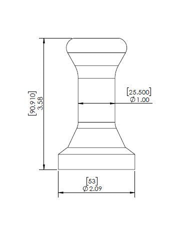 C2277 - 53 mm Tamper for Breville & Sage  - Krome - Specialty Hub