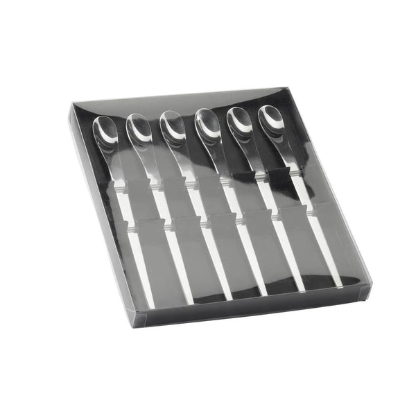 Set of 6 Stateliness Steel Latte Macchiato Spoons - Joefrex - Specialty Hub