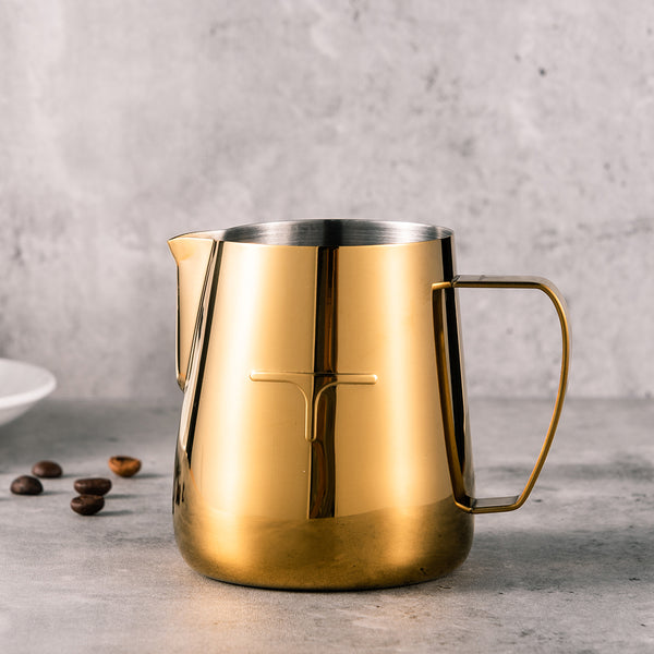 Gold Shrap Milk Pitcher 380ml Pitcher - Tache - Specialty Hub