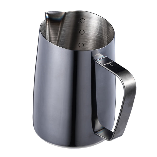 Space Black Sharp Milk Pitcher 420 ml - Tache - Specialty Hub