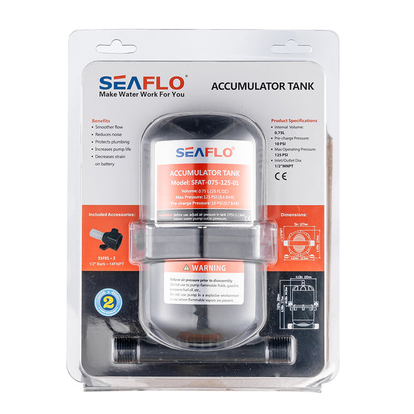 Pressurized Accumulator Tank - SEAFLO - Specialty Hub