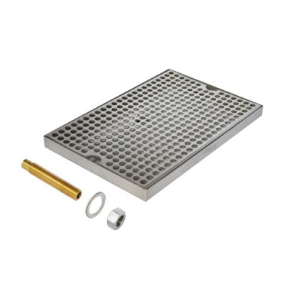 C624 - Medium Brewing Tray with Drain - Krome - Specialty Hub