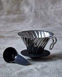 V60 Metal Dripper 02 Stainless steel- Hario - Specialty Hub